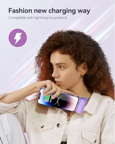 Ultra-Compact Pink 4800 m Ah Power Bank – Sleek Mini Battery Charger with 15 W Fast Charging for i Phone 14/13/12/11/8 & i Pad Air/Mini/Pro – Stylish Portable Charger for Travel & Everyday Use – Enhanced Compatibility for Air Pods Pro I/II