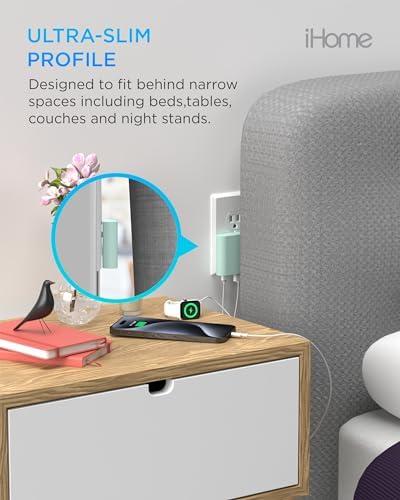 i Home 32 W AC Pro Multi-Port USB Wall Charger Block – Fast Charging Station with 1 USB-C and 2 USB-A Ports for Universal Device Compatibility – Compact, Efficient Power Hub for Home, Office, and Travel