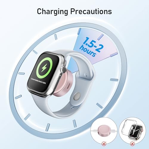 Elevate Your Charging Experience with the Elebase Ultra-Fast Magnetic Portable Apple Watch Charger – Seamless Wireless Solution for Series 10, 9, 8, 7, 6, Ultra 2 & SE – USB-C & i Phone Compatible – Lightweight, Durable, and Perfect for On-the-Go Power Management and Efficiency