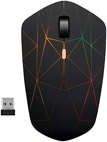Illuminated Rechargeable Wireless Mouse with Advanced Optical Tracking – Stylish Backlit Design, Adjustable DPI, and Nano USB Receiver for Seamless PC and Mac Compatibility – Elevate Your Productivity in Low-Light Environments