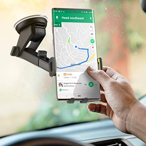 Premium Encased Car Phone Mount for Motorola Devices – Secure Dashboard & Window Holder for Moto G Power, G Stylus, G Pure, G Play with Case-Friendly Design and 360-Degree Rotation for Enhanced Navigation and Safety