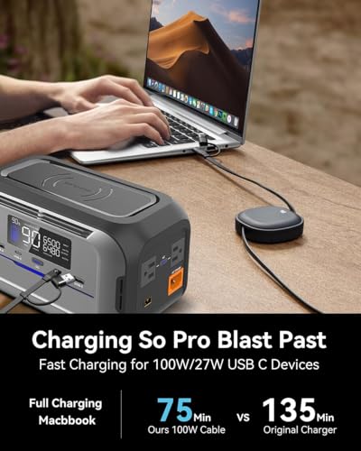 Versatile 5-in-1 Retractable USB Type C Charging Cable – 100 W Fast Charge, 2-Pack Multi-Connector Cord for i Phone, Samsung Galaxy, Mac Book & Tablets – Tangle-Free 3.86 ft Travel Cable with Enhanced Durability and Compatibility