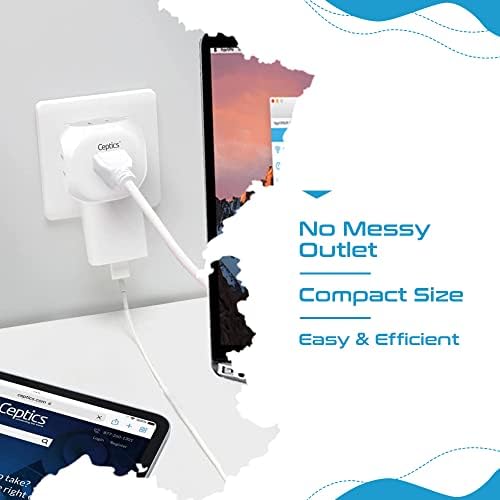 Ultimate Compact Travel Power Adapter for UK & Ireland – Dual USB & USB-C Fast Charger with 3.1 A Output – Type G Plug Converter for Seamless Global Connectivity in Hong Kong, England, Dubai, and Saudi Arabia – Safe, Efficient Design for Smart Travelers