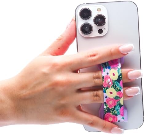 Upgrade Your Smartphone Handling with LOVEHANDLE PRO Premium Phone Grip – Vibrant Daisy Print – Multi-Functional Silicone Strap, Magnetic Mount & Kickstand for Effortless Device Management and Hands-Free Viewing Experience – Ideal for Stylish Mobile Use