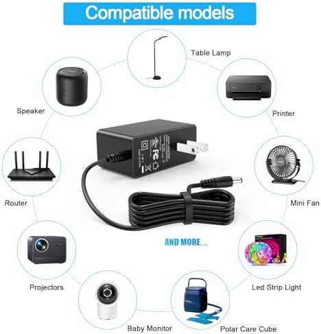 Versatile 6 V 1 A AC-DC Power Adapter with 5 Multi-DC Connectors – Perfectly Compatible with Breg Polar Care Cube & HON-Kwang HK Series – Global Input Voltage Range of 100 V to 240 V – Lightweight, Robust Design for Reliable Daily Performance and Adaptability
