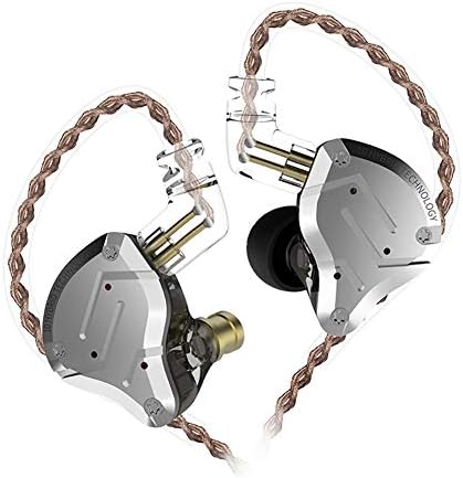 High-Fidelity KZ ZS10 PRO Noise-Isolating Earbuds with Detachable 2-Pin Cable – Superior Five-Driver Sound Clarity in Sleek Sand Black Design for Audiophiles and Casual Listeners Alike