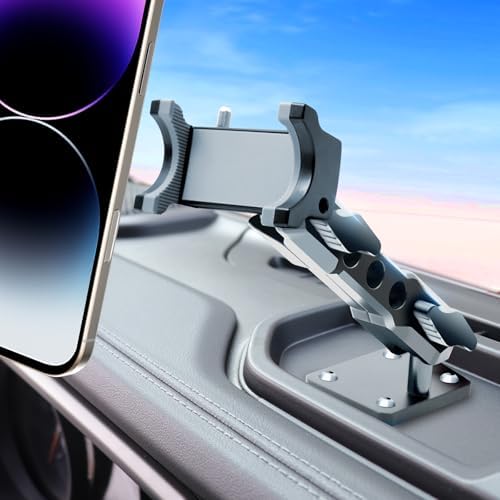 for Jeep 2024 2025 Wrangler JL JLU JT 4XE Phone Mount – Dashboard Phone Holder for Jeep Wrangler Gladiator 2/4 Door Accessories, with The Strongest Magnet (NOT for 1945-2023 JL JT) – Enhanced Compatibility and Speed