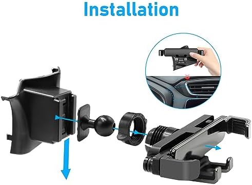 Toyota Tundra & 2 nd Gen Sequoia Magnetic Phone Holder for Air Vent (2007-2013) – Anti-Shake 360° Rotation Dashboard Stand – Premium Black Automotive Accessory for Safe Hands-Free Navigation and Streaming
