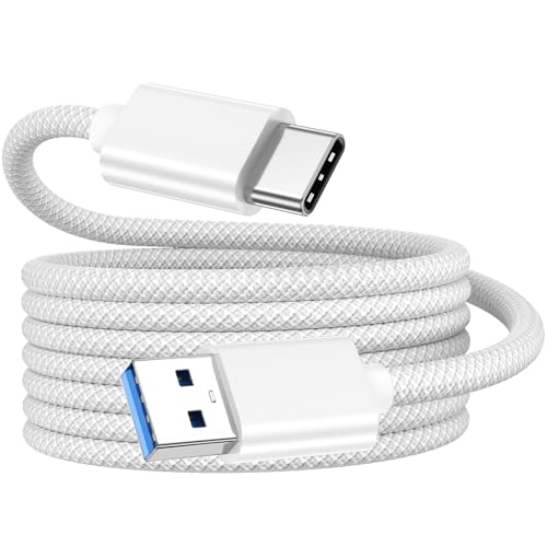 Compact 6-Inch USB A to USB C 3.1 Cable – 2-Pack for High-Speed 10 Gbps Data Transfer & Fast Charging | Perfectly Compatible with i Phone 15, Mac Book Pro, i Pad Pro, Samsung Galaxy S24, and Google Pixel | Ideal for Travel & Clutter-Free Connectivity | Durable Design for Everyday Use