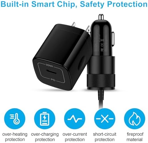 Ultimate Fast Charge Dual Adapter for Samsung Galaxy A36, A26 5 G & S25 Edge – High-Speed USB-C Wall and Car Charger with Versatile 3 FT & 6 FT Cables for Unmatched Convenience and Compatibility