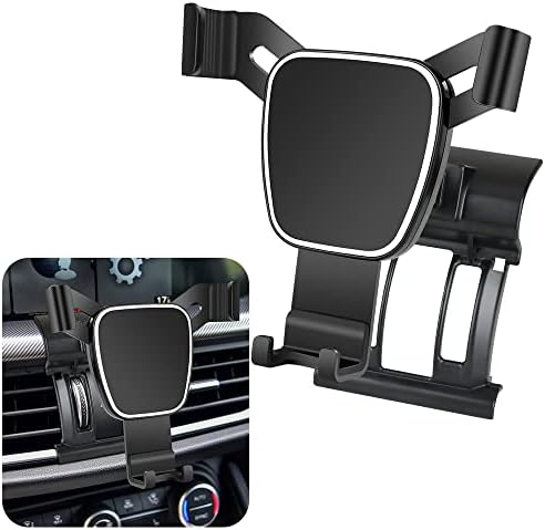 Alfa Romeo Giulia 2017-2025 Car Phone Holder – Premium Gravity Linkage Mobile Mount for Enhanced Navigation & Interior Elegance, Tool-Free Installation with Adjustable Viewing Angles for Optimal Safety and Convenience