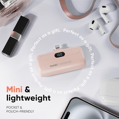 Compact 5000 m Ah Portable Charger for i Phone 15/16 and USB-C Devices – Fast Charging Mini Power Bank in Sleek White – Lightweight On-the-Go Power Bank for Busy Lifestyles – Perfect for Travelers and Professionals