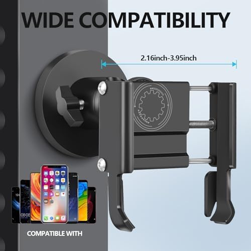 All-Metal Magnetic Gym Phone Holder – Ultimate Hands-Free Smartphone Mount for Effortless Workout Management on Gym Equipment and Metal Surfaces – Durable, Secure, and Universal Compatibility for All Smartphones – Elevate Your Fitness Routine with Easy Access to Music and Apps
