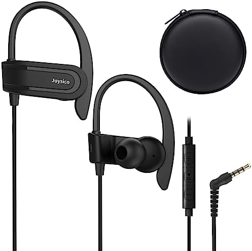 Unleash Your Workout Potential with Sweatproof Over-Ear Sport Earbuds – Featuring Built-In Microphone & Volume Control for Active Lifestyles, Perfect for Gym Enthusiasts and Universal Device Compatibility