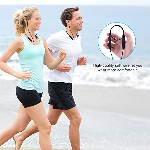 Premium Bluetooth 5.0 Sport Earbuds with IPX5 Waterproof Technology – Ergonomic Neckband Headphones for Enhanced Workout Performance – Superior Sound Quality, Long Battery Life, and Comfortable Fit for Running and Intense Exercise Sessions