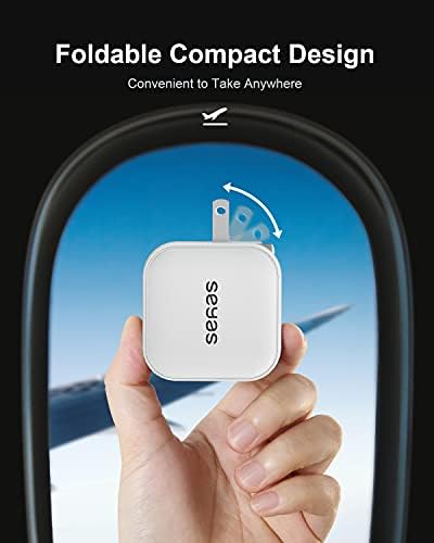 Seyas 66 W Ga N Fast Wall Charger – Compact USB-C Power Adapter with 3 Ports for Rapid Charging of i Pad Pro, Air Pods Pro, Nintendo Switch, Samsung Devices & More – Foldable Design for Ultimate Portability and Enhanced Power Delivery Efficiency