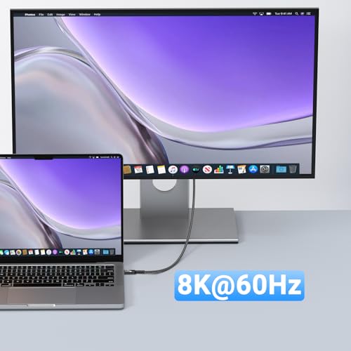 Ultra-Fast 80 Gbps USB-C Charging Cable – 1.5 FT Thunderbolt 5/4/3 Compatible – 240 W Power Delivery for i Phone 16/Pro/Plus/Pro Max & Samsung Galaxy – Dual 8 K/Single 16 K Video Output for Maximum Performance – Unmatched Speed & Durability for Tech Enthusiasts