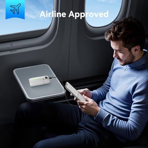 MARBERO Ultra-Lightweight 10,000 m Ah Fast Charging Power Bank – Compact USB-C Charger with 18 W Output for i Phone, i Pad, Samsung Galaxy & Google Devices – Essential Travel Companion with Advanced Safety Features for On-the-Go Power Management