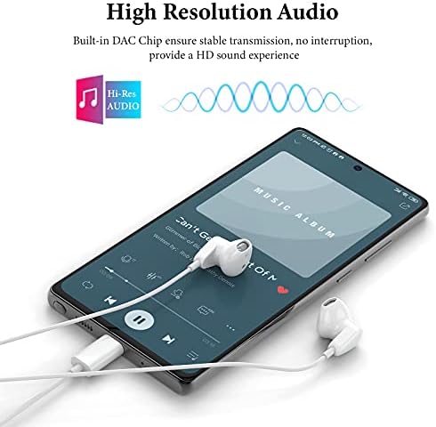 USB C Headphones for i Pad Pro & i Phone 16 – Hi-Fi Stereo Wired Earbuds with Microphone & Volume Control – Ultimate Compatibility for Samsung Galaxy S24, Pixel 9, One Plus 9 – Premium Noise Reduction Technology for Crisp Audio Clarity – Lightweight & Durable Design for Everyday Use