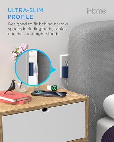 i Home 2-Port USB Wall Charger – Compact Dual Port AC Adapter for Rapid Device Charging – Flat Design for Travel & Home Use – Enhanced Compatibility with Smartphones & Tablets – Safe, High-Speed Charging Solution