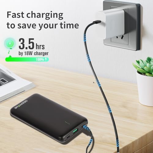 GEEPFINE 10,000 m Ah Portable Charger for Heated Vests – Fast Charging 5 V 2 A/3 A Battery Pack for Ultimate Warmth and Compatibility – Essential Accessory for Outdoor Adventures and Winter Activities