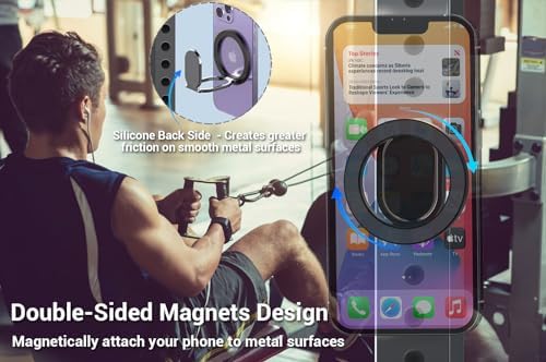 VAWcornic Magnetic Phone Ring Holder: Dual-Sided Grip & Stand for Mag Safe i Phone 14/13/12 & All Smartphones – Ultra-Lightweight Design for Optimal Stability and Versatile Viewing Angles