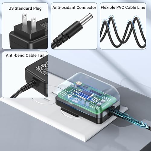 Premium 22.5 V Roomba Charger – High-Efficiency AC/DC Power Adapter for i Robot Vacuums (400, 500, 600, 700, 800 Series) – Boost Cleaning Performance with Reliable, Fast Charging and Enhanced Lifespan Safety Features