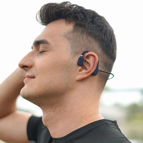 Revolutionary Open-Ear Bone Conduction Headphones with Bluetooth 5.3 – Lightweight Ergonomic Design for Ultimate Comfort, IP56 Waterproof for Active Lifestyles, Touch Control for Seamless Audio Navigation, Perfect Wireless Solution for Athletes and Outdoor Adventurers