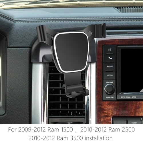 Dodge Ram 1500 & 2500 Premium Car Phone Holder (2019-2025) – Secure Touchscreen Mount for 5 & 8.4 Inch Displays – Enhance Driving Safety with Adjustable Viewing Angles – Durable Mobile Cradle for Effortless Navigation and Hands-Free Use