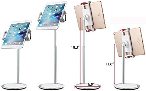 Versatile 360-Degree Rotating Aluminum Tablet Stand – Premium Height & Angle Adjustable Holder for i Pads, Smartphones & Tablets – Perfect for Retail POS, Home Office, and Enhanced User Comfort – Durable, Lightweight, and Stylish Design for Optimal Productivity