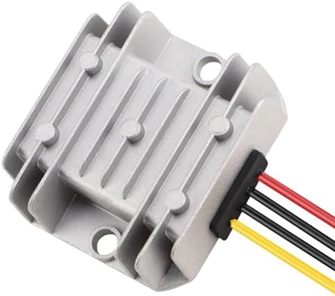 High-Performance DROK Adjustable Dual Voltage Regulator: Precision DC to DC Buck Converter 8-35 V to 3-24 V, 5 A Output for Unmatched Electronic Project Versatility and Efficiency