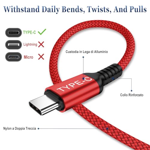 Basesailor 10 ft USB C to USB C Power Delivery Charging Cable – 100 W Fast Charger for i Phone 16/15 Pro Max, Mac Book, i Pad Air 4/5, Mini 6, and Samsung Galaxy S22/S23/S24/S25 – Durable 2 Pack for Enhanced Speed and Efficiency