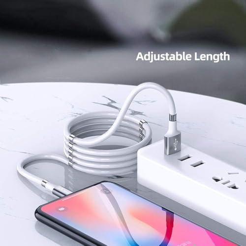 Revolutionary Magnetic Charging Cable 3 FT – Ultra-Fast MFi Certified Lightning Connection for i Phone & i Pad – Durable Nano Data Sync 2-Pack – Effortless Alignment for Seamless Charging at Home or On-the-Go – Compatible with All i Phone Models from 5 to 14 Pro Max – Protects Charging Ports from Wear and Tear