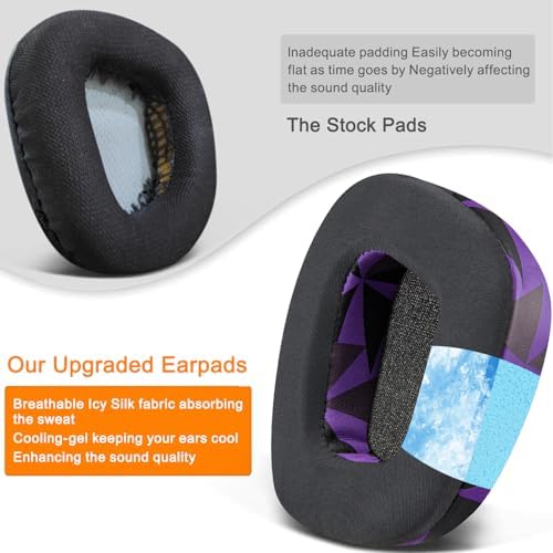 Transform Your Gaming Setup with SOULWIT Cooling-Gel Earpads for Corsair Void Series – Luxurious Ice Silk Fabric for Ultimate Comfort and Superior Sound Enhancement – Perfect Replacement Cushions for Void, Void Pro, Void Elite & Surround Wired/Wireless Gaming Headsets – Striking Red Storm Aesthetic for Unmatched Style and Performance