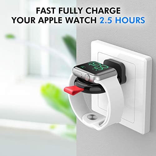 i.VALUX Dual Pack Portable Apple Watch Charger – Fast Wireless Magnetic Charging for All Series 1-10, SE, Nike & Ultra Models – Compact Travel-Friendly Design for Effortless Power on the Go