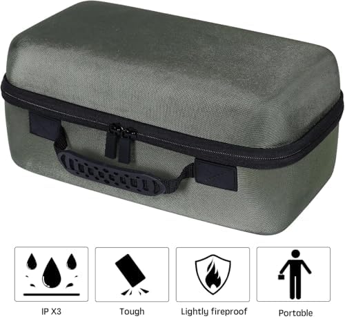 Ultimate Protection for On-the-Go Charging: co2 CREA Hard Travel Case for Anker Power Core Reserve 192 Wh Power Bank – Lightweight, Shockproof, and Stylish Black Design with Custom Compartments for Accessories and Quick Access Zippers