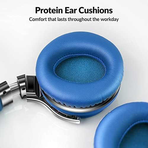 Silensys E7 Elite Wireless Over-Ear Headphones: Unmatched Active Noise Cancellation, Deep Bass Sound Experience, Luxurious Protein Ear Cushions, 30-Hour Battery Life – Your Perfect Bluetooth Companion for Travel, Work, and Daily Adventures in Elegant Black Design