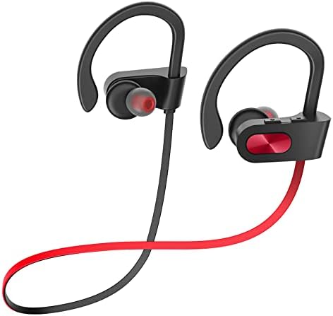 Premium Bluetooth Sports Earbuds with Deep Bass, 16-Hour Playtime & IPX7 Waterproof Design – Wireless Running Headphones for Athletes, Enhanced Comfort & Hands-Free Calling Capability