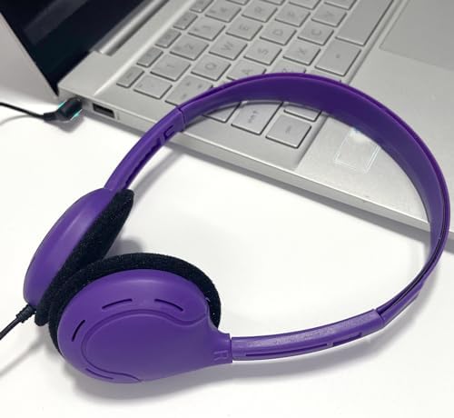 30 Pack Premium Adjustable School Headphones – Durable 3.5 mm Earphones for Enhanced Classroom and Library Audio, Comfortable Fit for Kids and Adults, Ideal for Focused Learning Environments