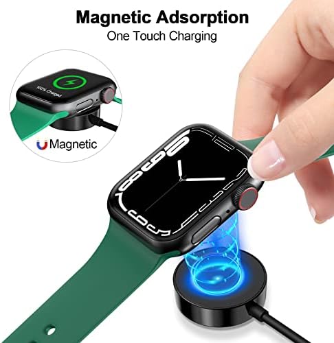 Magnetic Fast Charging Cable for Apple Watch – Portable 1.6 FT Wireless Charger Compatible with All i Watch Series Ultra/10/9/8/7/6/SE/SE2/5/4/3 – Quick Connection & Enhanced Durability for Effortless Charging