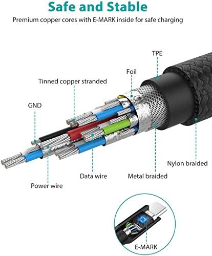 NIMASO USB C 3.1 Gen 2 Cable – 10 Gbps Data Transfer & 4 K Video Output | 100 W PD Fast Charging for i Phone 16, Mac Book, i Pad Pro 2020 & More | Ultimate Versatility for Modern Devices | Unmatched Durability & Speed for Seamless Connectivity