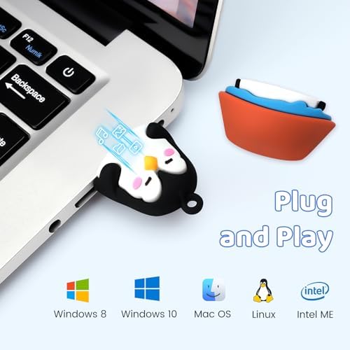 Charming Penguin 64 GB USB Flash Drive – Fun & Functional Memory Stick for Effortless Data Storage, High-Speed Transfer, and Cross-Platform Compatibility – Perfect Gift for Tech Lovers and Students