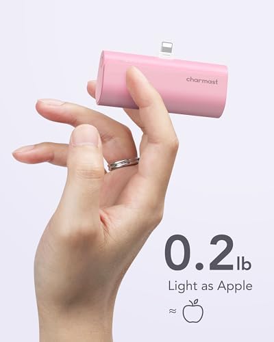 Ultra-Compact 5000 m Ah Charmast Portable Charger – 20 W PD Fast Charging Power Bank for i Phone 14/13/12/11/XR/8/7/6 – Mini Battery Pack with Enhanced Compatibility for On-the-Go Power Solutions