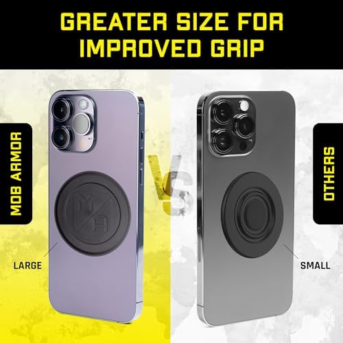 Mob Armor Magnet Flex Plate – Premium Magnetic Phone Mount for i Phone & Android – 2 mm Thick Rubber Plate for Enhanced Grip – Wireless Charging Compatible – Ultimate Versatile Vehicle Accessory for Seamless Navigation and Safety