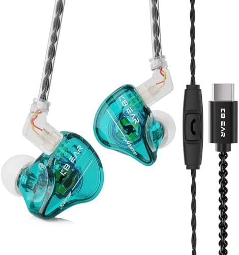 Unleash Superior Sound Quality with KBEAR Storm In-Ear Monitors – High-Fidelity 10 mm Dynamic Driver Earbuds in Stunning Purple for Musicians and Audiophiles – Ideal for Studio Use and Live Performances with Unmatched Comfort and Clarity