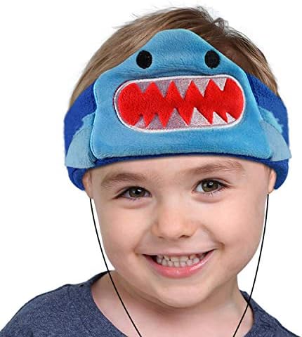 Contixo H1 Shark-Themed Kids Headphones – Safe 85 d B Volume Limiting for Optimal Hearing Protection – Soft, Washable Fleece Headband for Ultimate Comfort – Perfect Travel Headphones for Young Audiophiles – Compatible with Tablets and Smartphones for Versatile Listening
