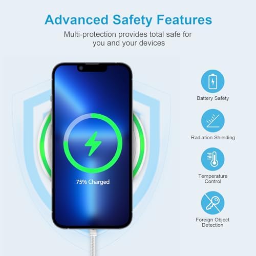 15 W Ultra-Fast Wireless Charging Pad with QC Adapter – Universal Charger Mat for Samsung Galaxy S25/S24/S23 Ultra & i Phone 16/15/14/13 Pro Max – Sleek Design, Enhanced Safety, and Rapid Power Delivery for Busy Lifestyles