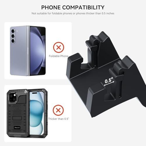 YONZEE Premium Silicone Phone Mount for Tesla Model 3 – Multifunctional Accessory as Vent Hook & Glasses Holder – Enhanced Durability and Universal Compatibility for Seamless Driving Experience