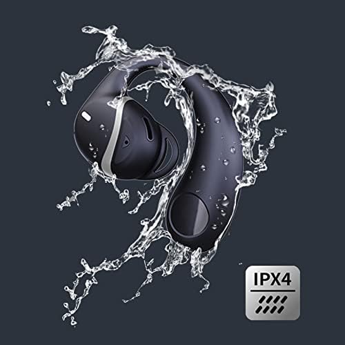 Mosonnytee Bluetooth Open Ear Workout Earbuds – Lightweight Wireless Running Headphones with 30 Hours Playtime, Ideal for i Phone and Outdoor Activities, Enhanced Safety with Air Conduction Technology and Secure Earhook Design (White)