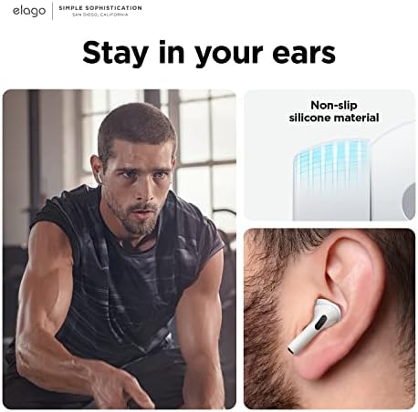 Custom Fit Silicone Ear Tips for Air Pods Pro 2 – 6 Pairs in Large, Medium, and Small Sizes – Superior Comfort and Noise Isolation – US Patent Protected – Essential Accessory for Apple Earbuds Enthusiasts